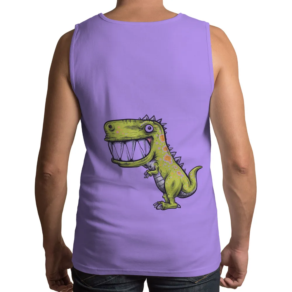 Shirts Graphic Tees: Cheerful Rex - The Adventurous Dinosaur|dinosaur bunny shirt