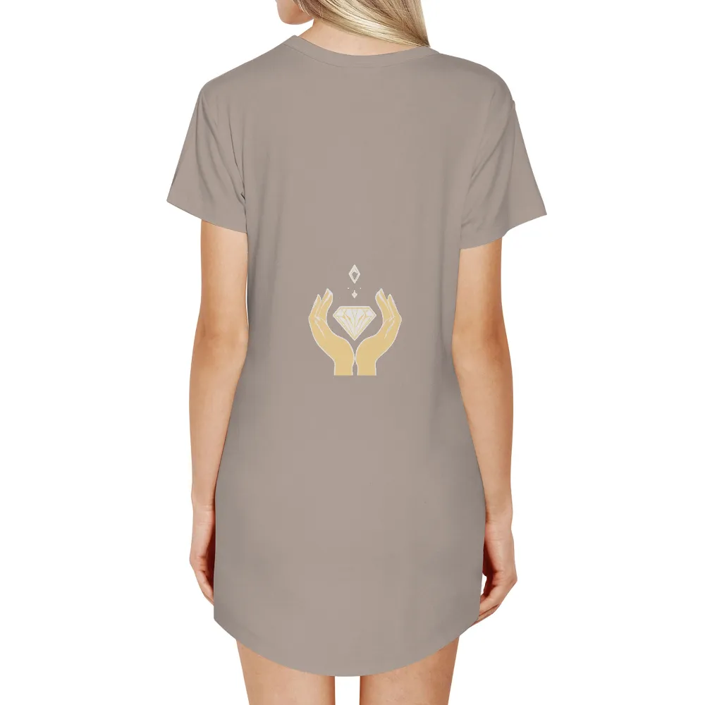 Customized Tee Shirts: Holding the Diamond of Life|peace love camping shirt