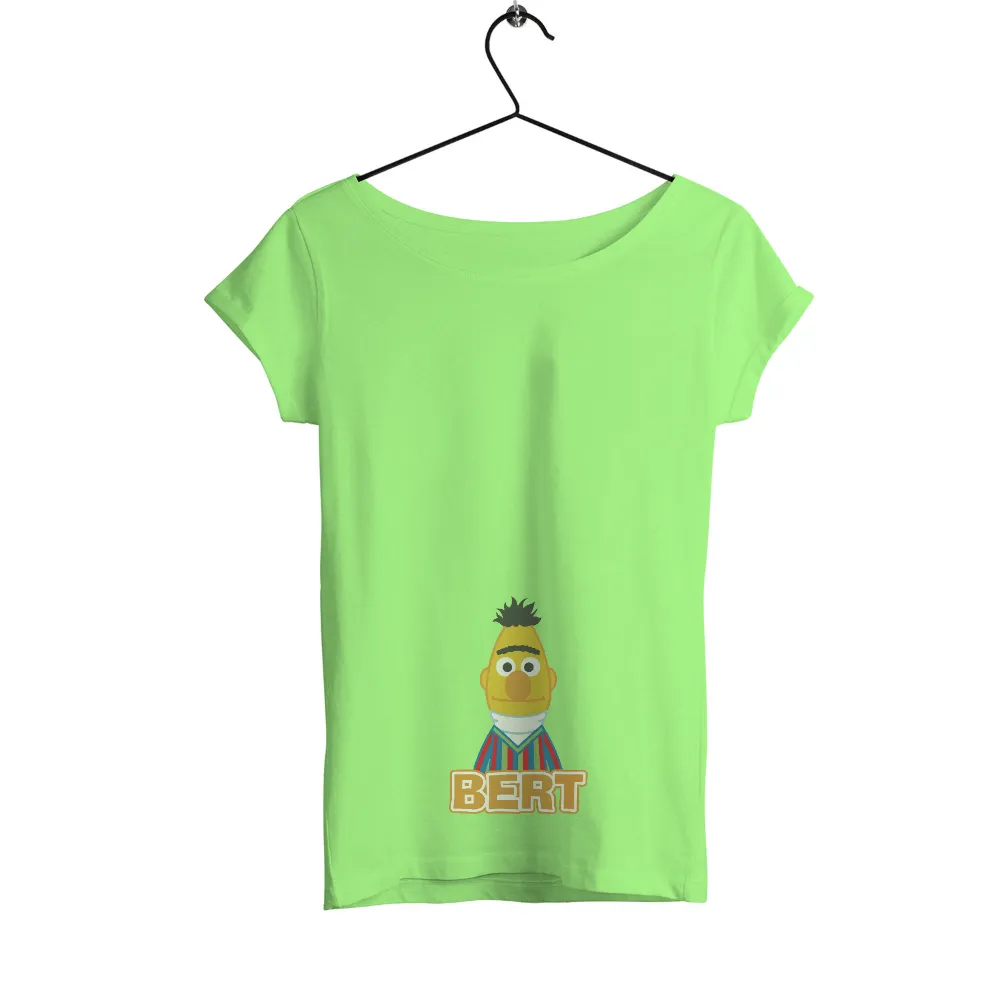 Tee Shirts Printed: Whimsical Bert from Sesame Street|a fun thing to do in the morning shirt