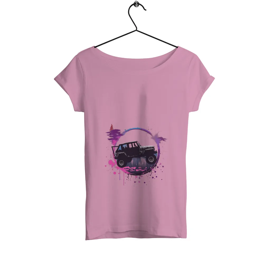 TShirt Printing: Adventure Awaits with Vibrant Jeep Wrangler Design|adventure time star wars shirt