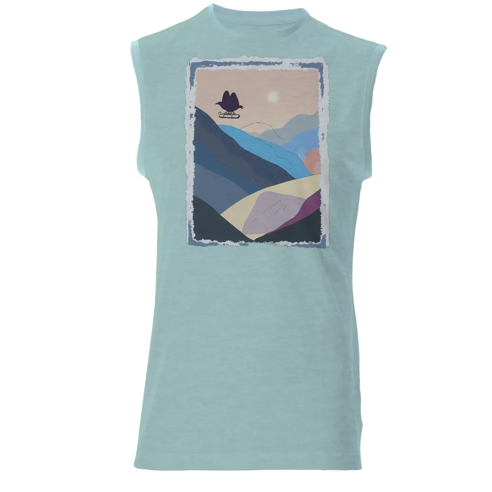 Whimsical Bird Adventure T-Shirts Pattern | Modern Art Design| modern art