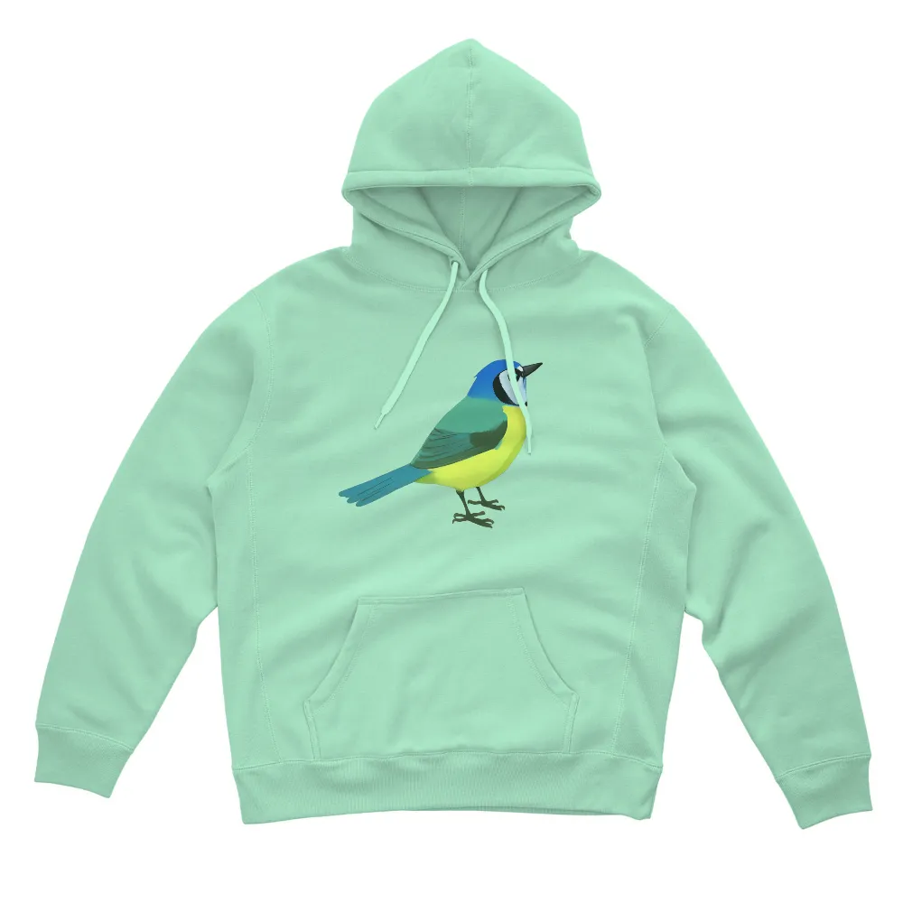 TShirt Design: Blue Tit - Vibrant Nature|larry bird shooting jacket