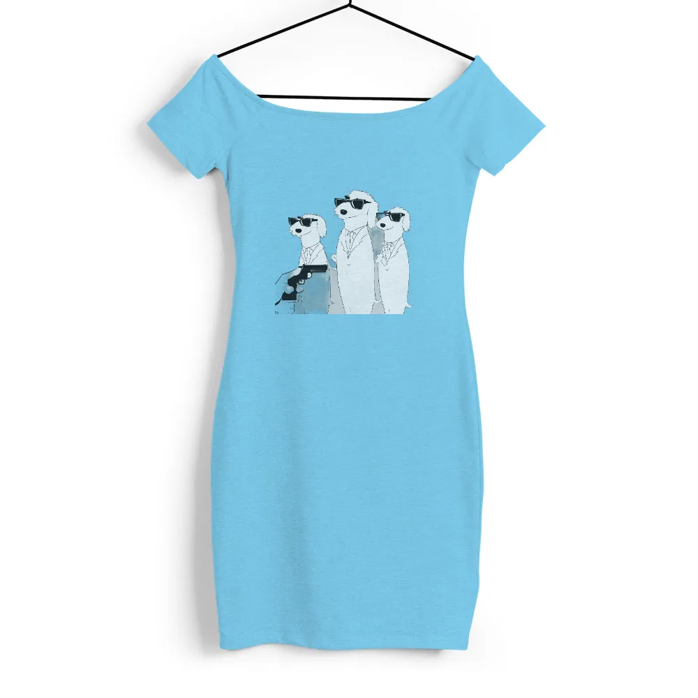 Tee Shirt Printing: Cool Dogs in White Suits - Funny & Quotes|2 stupid dogs t shirt