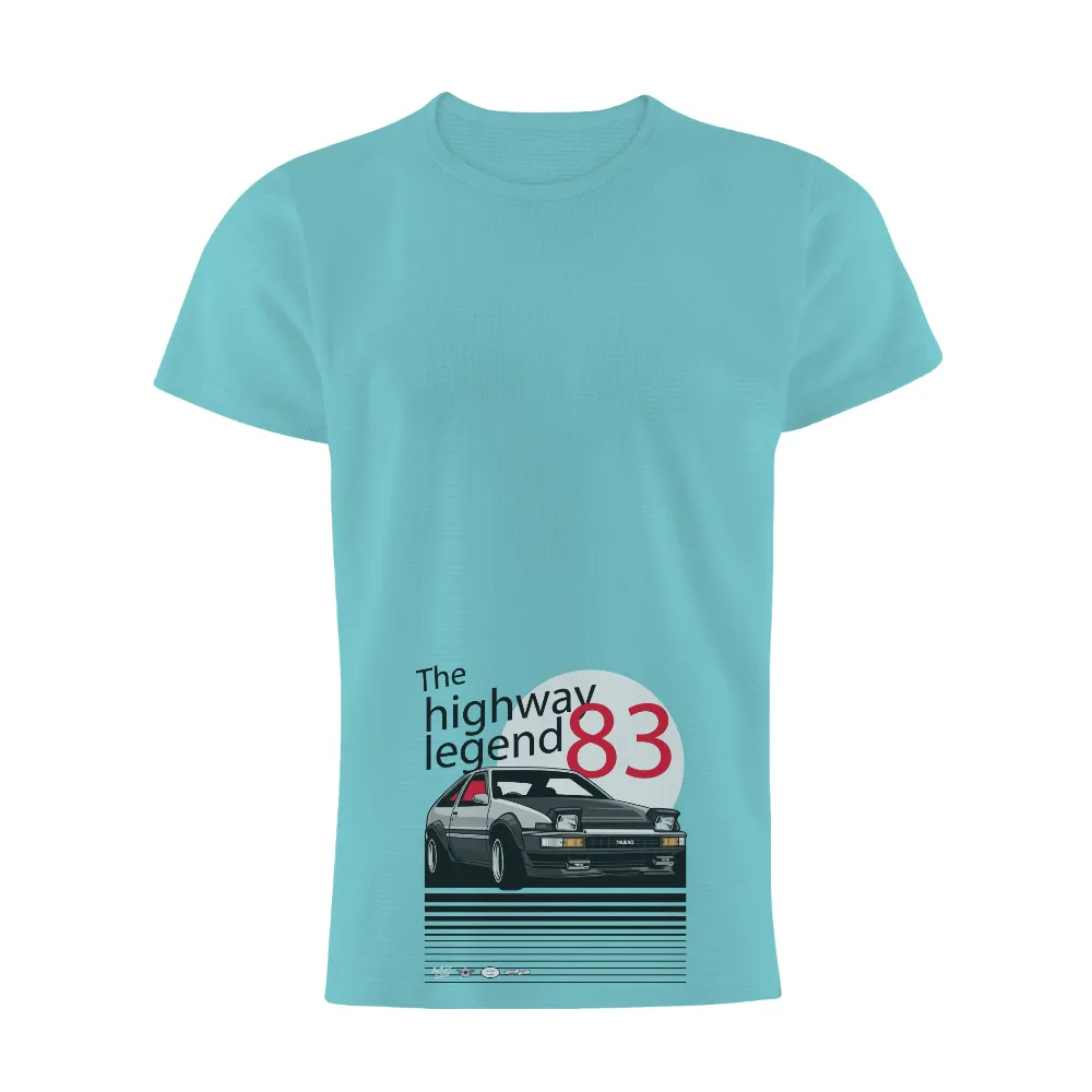 Tee Shirt Printing: Toyota Trueno AE83 - Vintage Car Enthusiasts