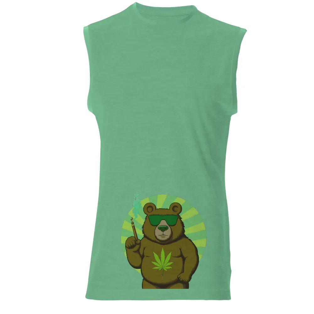 Tee Shirt Printing: Bruno the Bear - Relaxation and Freedom|mama bear rainbow shirt