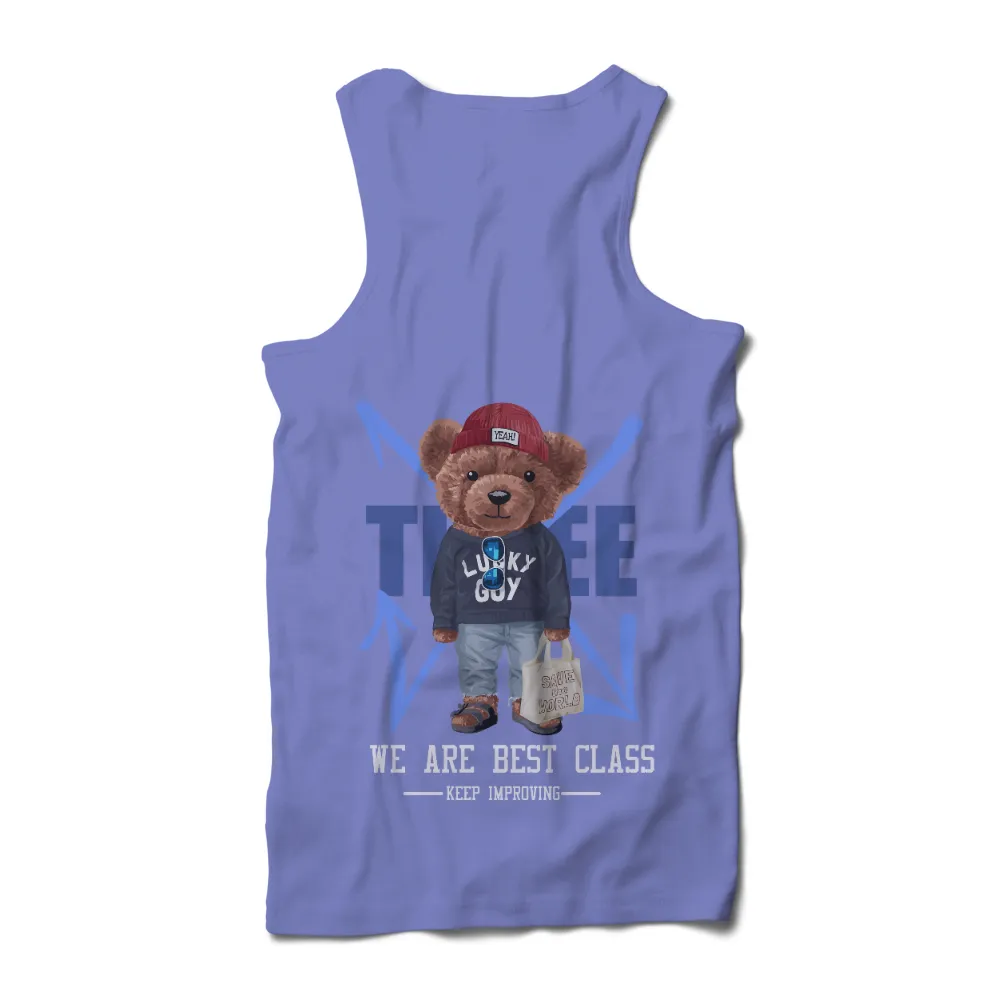 TShirt Design: Max the Teddy Bear - Spread Joy and Save the World|new fashion shirt 2022