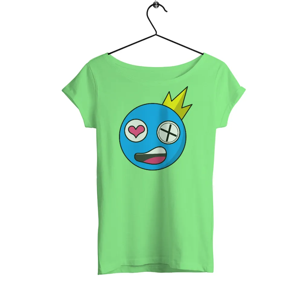 T-Shirts Custom: Quirky Character Embracing Love and Confusion|cute white roblox t shirt