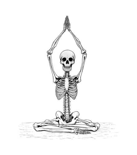 Skeleton Yoga: A Symbol of Inner Peace - Graphic Tees