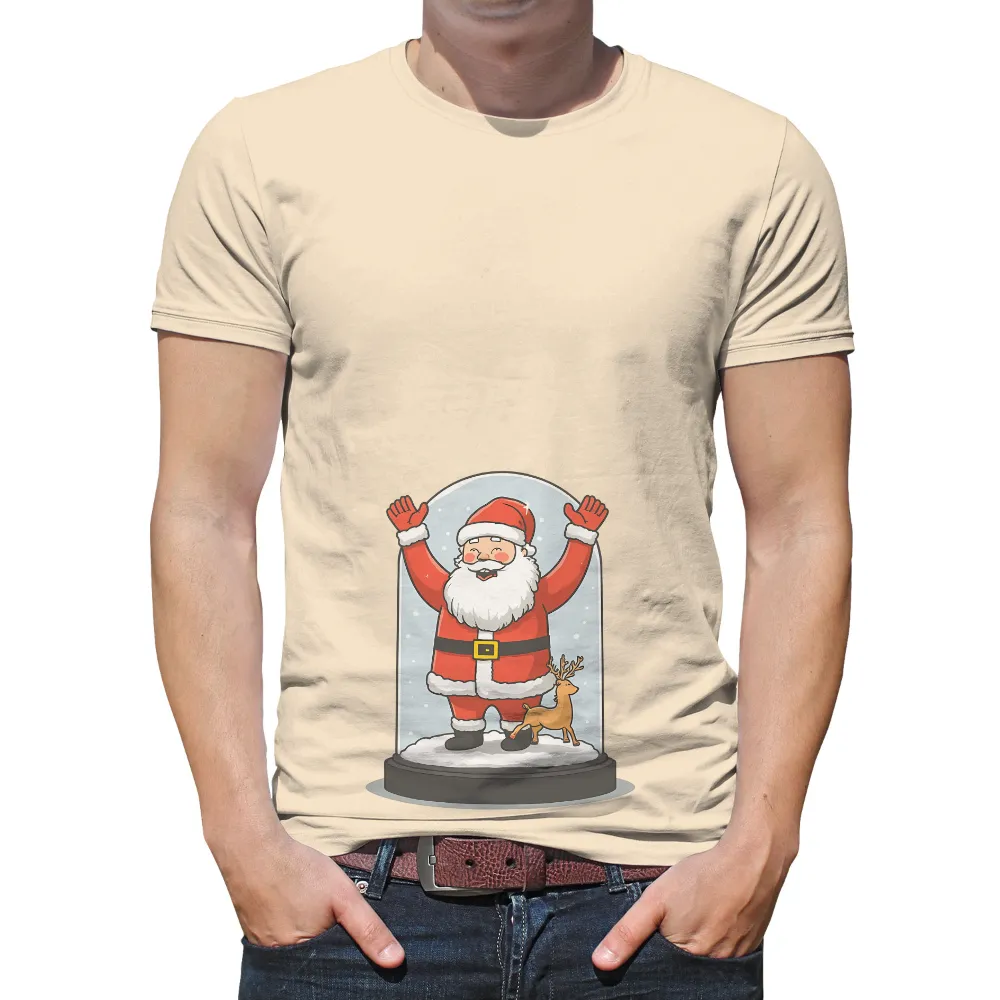 TShirt Design: Santa Claus in a Snow Globe - Christmas Spirit|orlando magic winning streak t shirts