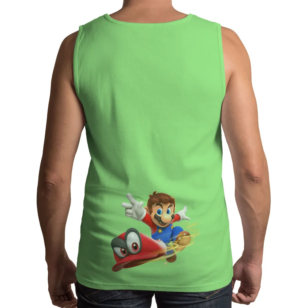 TShirt Printing: Mario's Adventure with Cappy - Gaming T-Shirt|blue fourth of july shirt