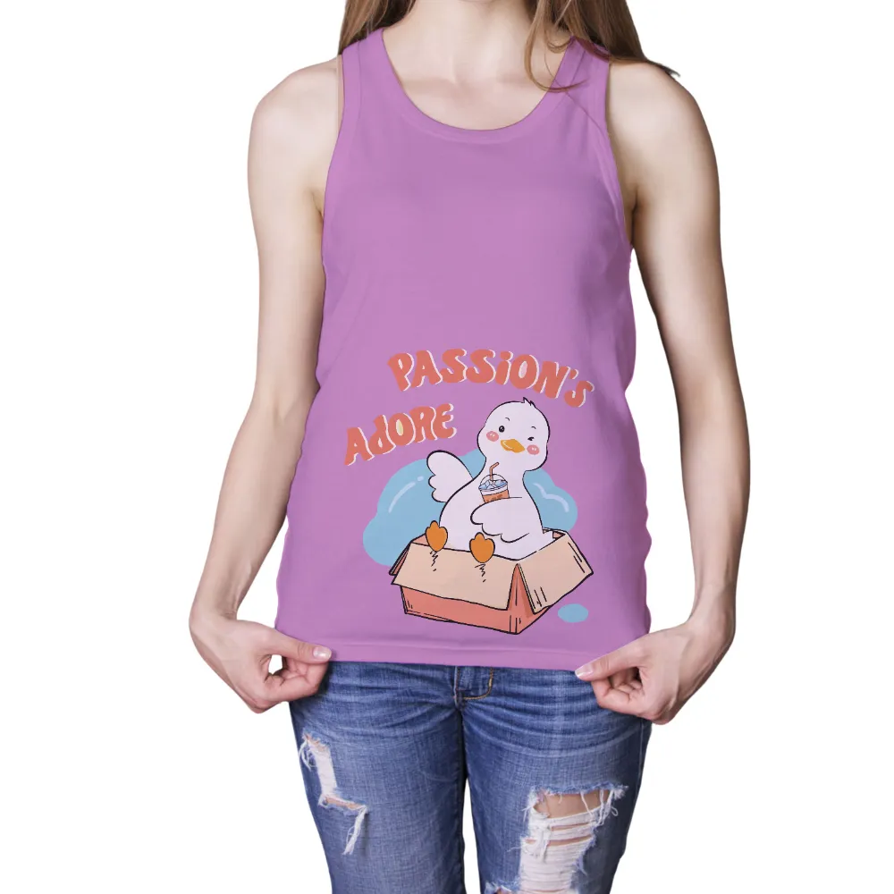 Passion's Adore T-Shirt Printing: Embrace Your Joy|duck in a shirt