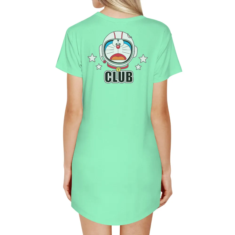 Customized Tee Shirts: Doraemon Astronaut Club - Anime Adventure|orlando magic winning streak t shirts