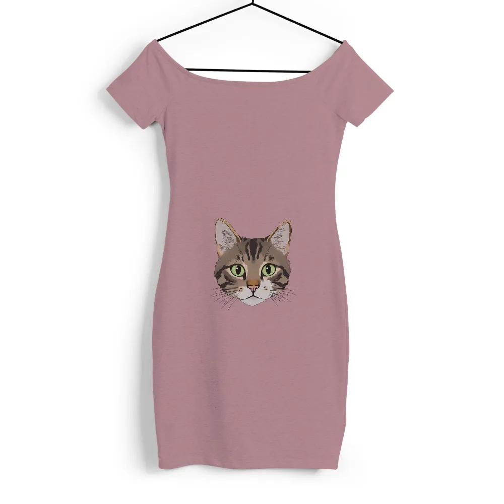 TShirt Design: Luna the Enchanting Cat with Green Eyes|tanjiro cat shirt