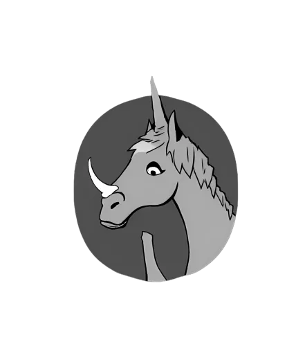 Unicorn Rhino T-Shirts Design: A Blend of Mythical Strength and Grace