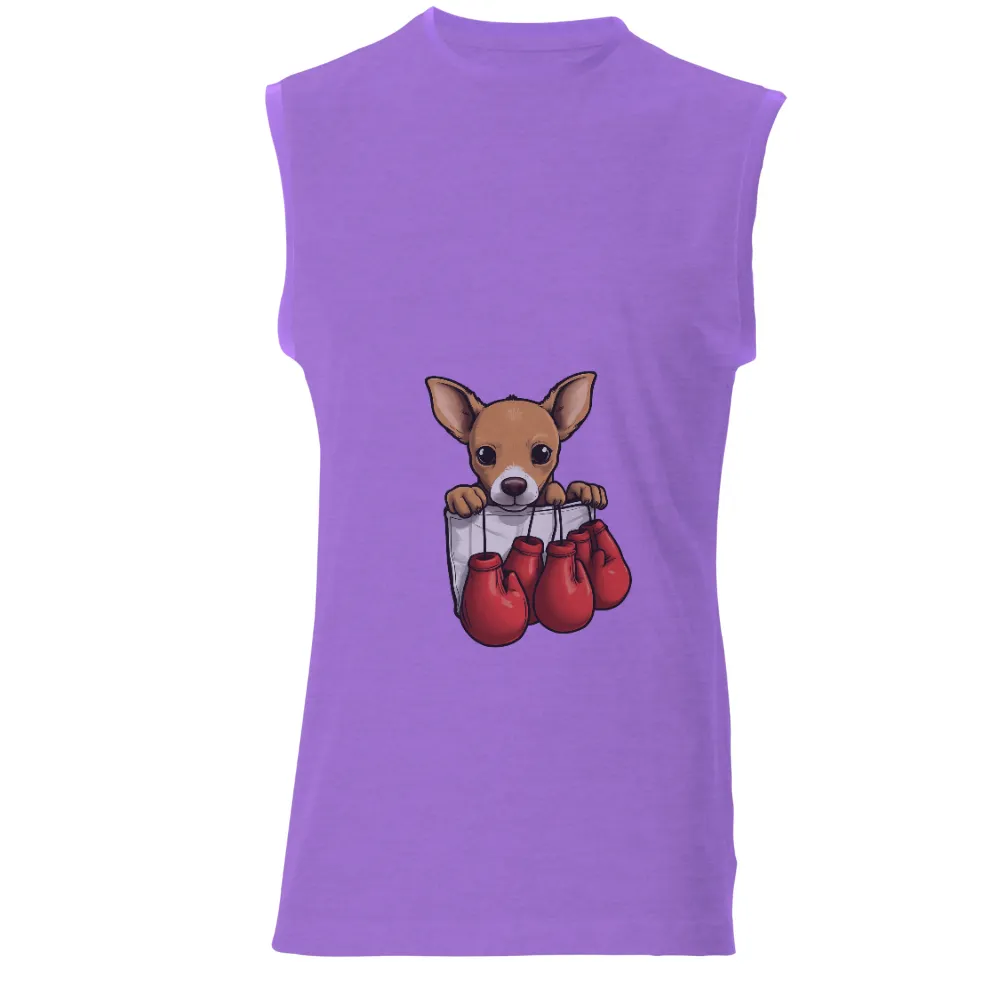 T-Shirts Design: Boxing Chihuahua - Courage and Determination|courage the cowardly dog t shirts