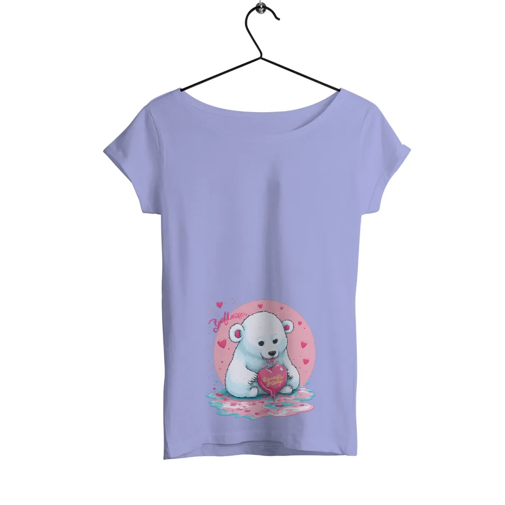 T-Shirts Custom: Love Bear with Melting Heart - Artistic Designs|love for damar 3 shirt