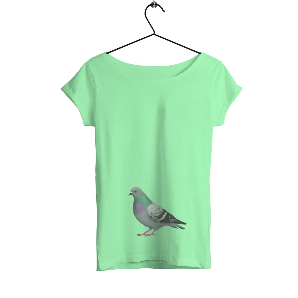 Shirts Graphic Tees: Pete the Pigeon - Symbol of Urban Resilience|bird on the money t shirt