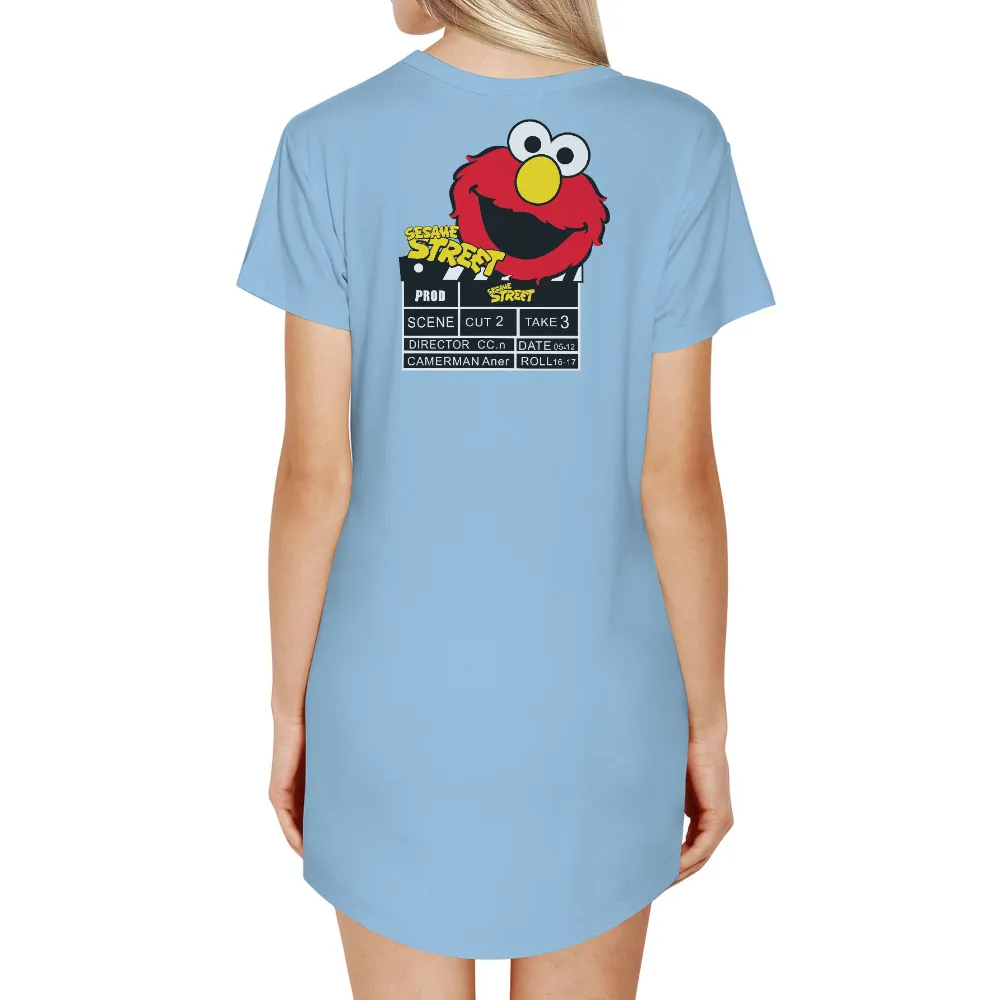 TShirt Printing: Elmo's Joyful Clapperboard Adventure|banksy joy millward