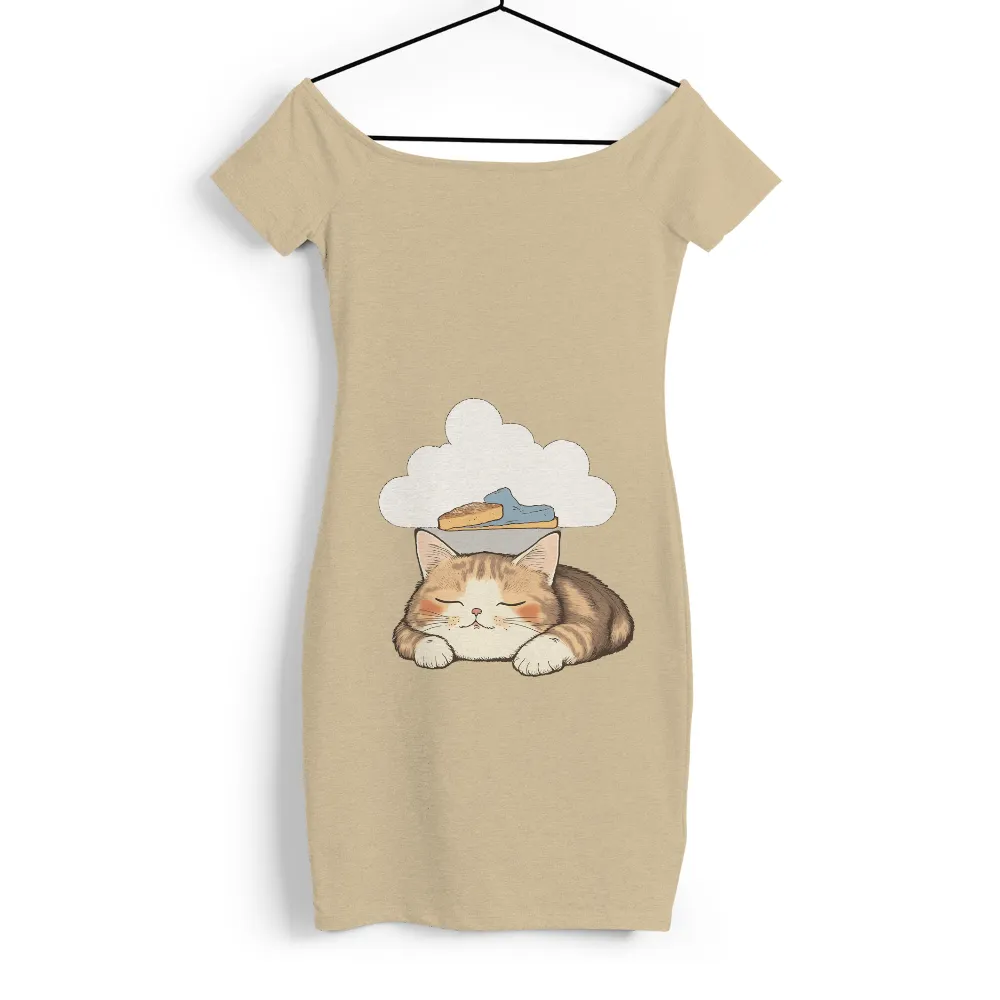 Custom Tee Shirts: Dreaming Cat with Pizza Slice|im only talking to my cat today shirt