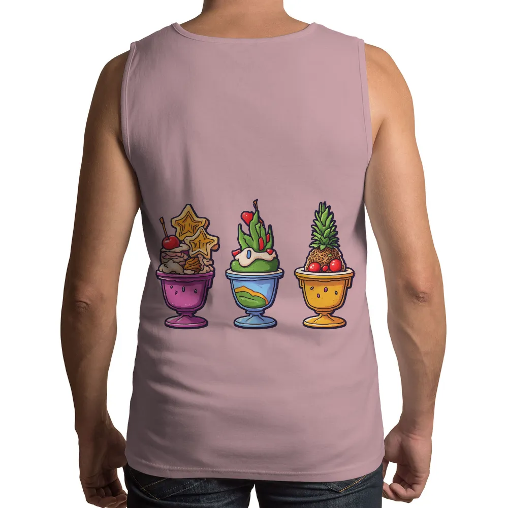 T-Shirt Printing: Whimsical Ice Cream Sundaes - Artistic Designs|zumiez i love hot moms shirt