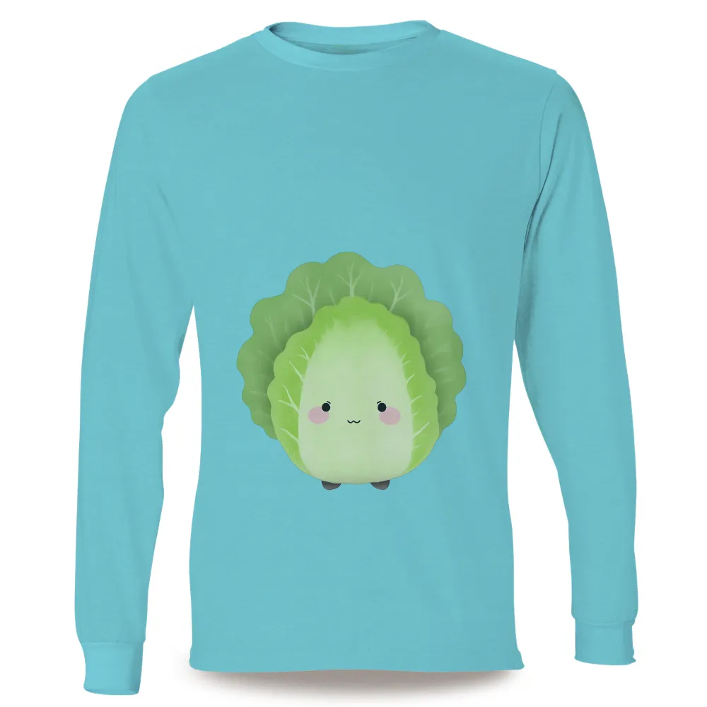 T-Shirts Custom: Embrace Happiness with Cappy the Cute Cabbage|2023 design tshirt