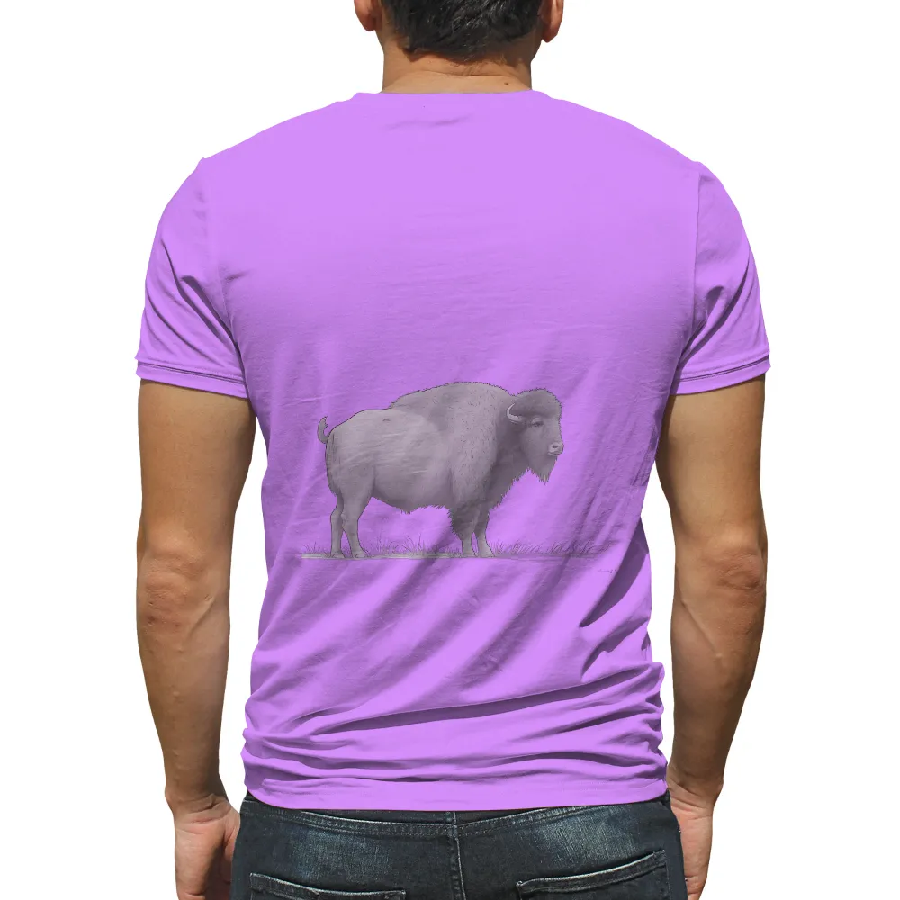 Tee Shirt Printing: White Bison - Symbol of Strength and Wisdom|strength camp t shirt