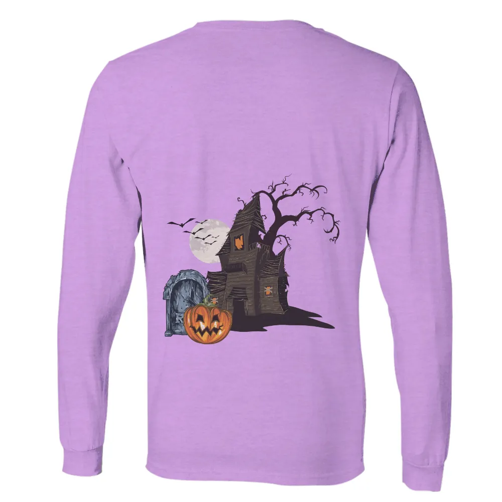 TShirt Design: Haunted House Halloween Spooktacular|hydro flask shirts for halloween