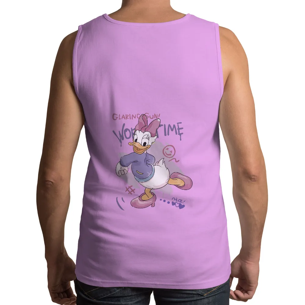 Tee Shirts Printed: Daisy Duck Dancing Under the Glaring Sun|first graffiti