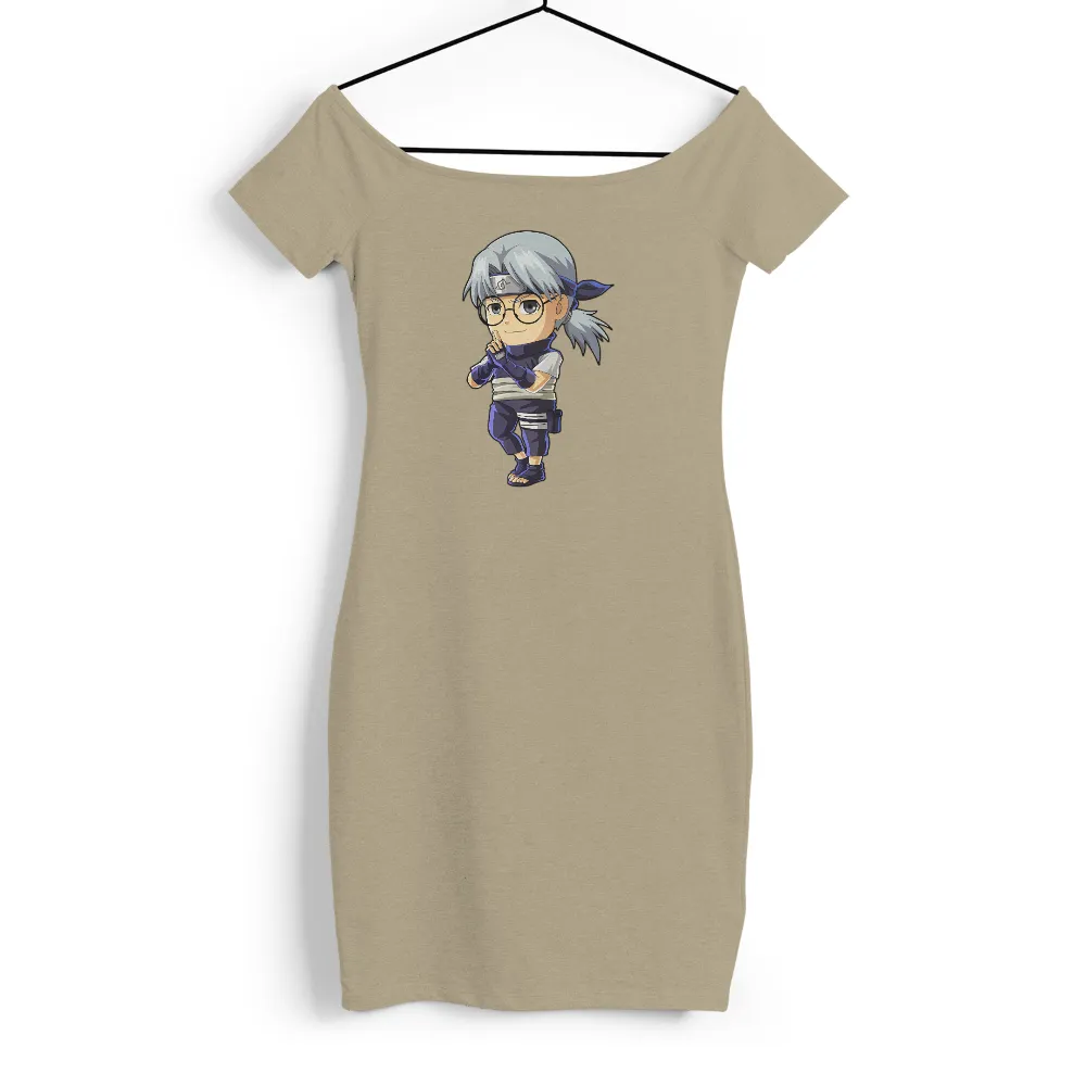 TShirt Design: Hikari - Anime Ninja with a Thoughtful Pose|ninja disguise t shirt video