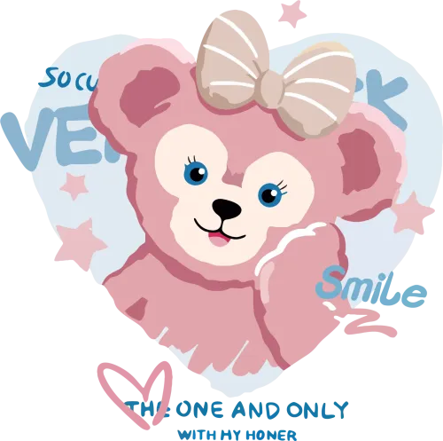 TShirt Printing: Bella the Bear - Spread Love and Happiness