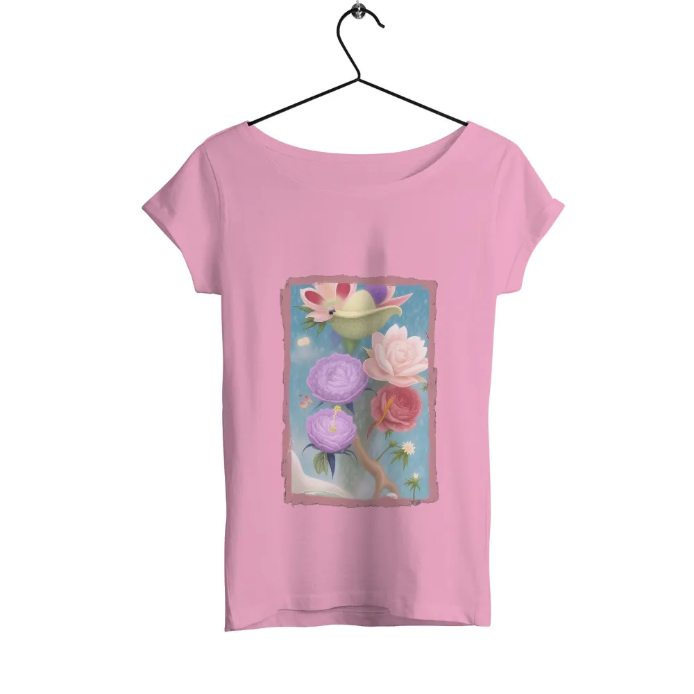 TShirt Printing: Floral Bird in a Dreamy Garden|i love hazel mae shirt