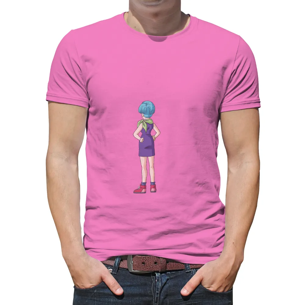 T-Shirts Custom: Empowerment with Bulma, Anime Icon|dragon ball father's day shirt