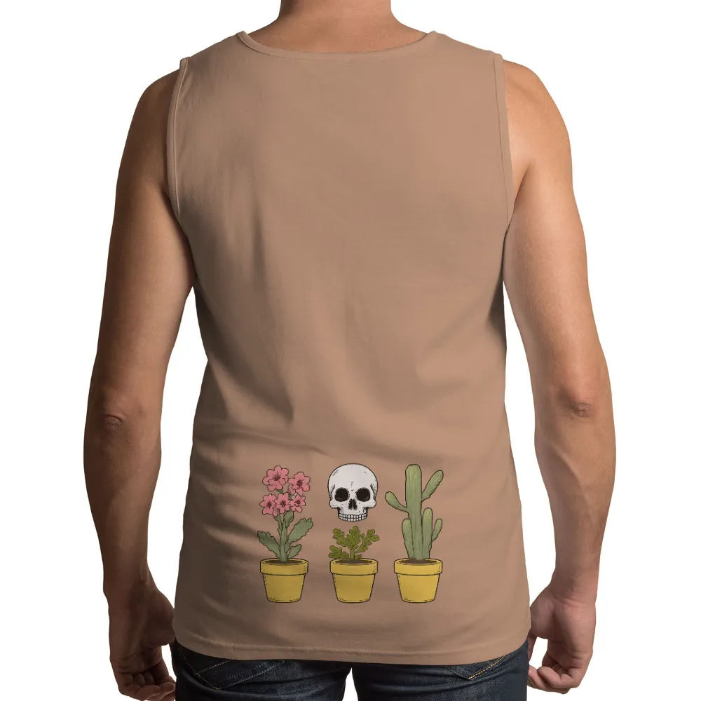 T-Shirts Custom: Life's Contrast - Plants, Skull, and Cactus|life is good diversified portfolio beer