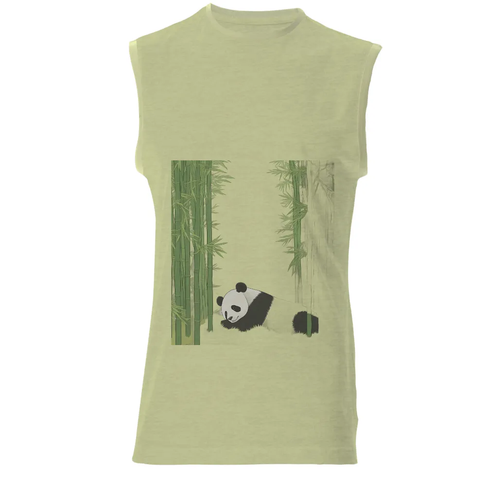 Graphic Tees: Panda Tranquility in Bamboo Forest|i am art everyday t shirt