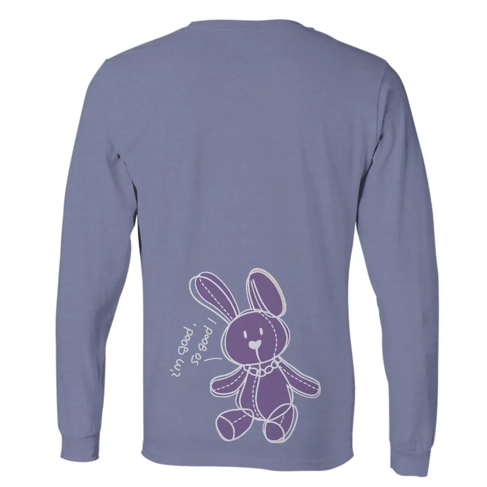 Customized Tee Shirts: Nostalgic Purple Bunny - Vintage & Retro|nostalgia t shirts online