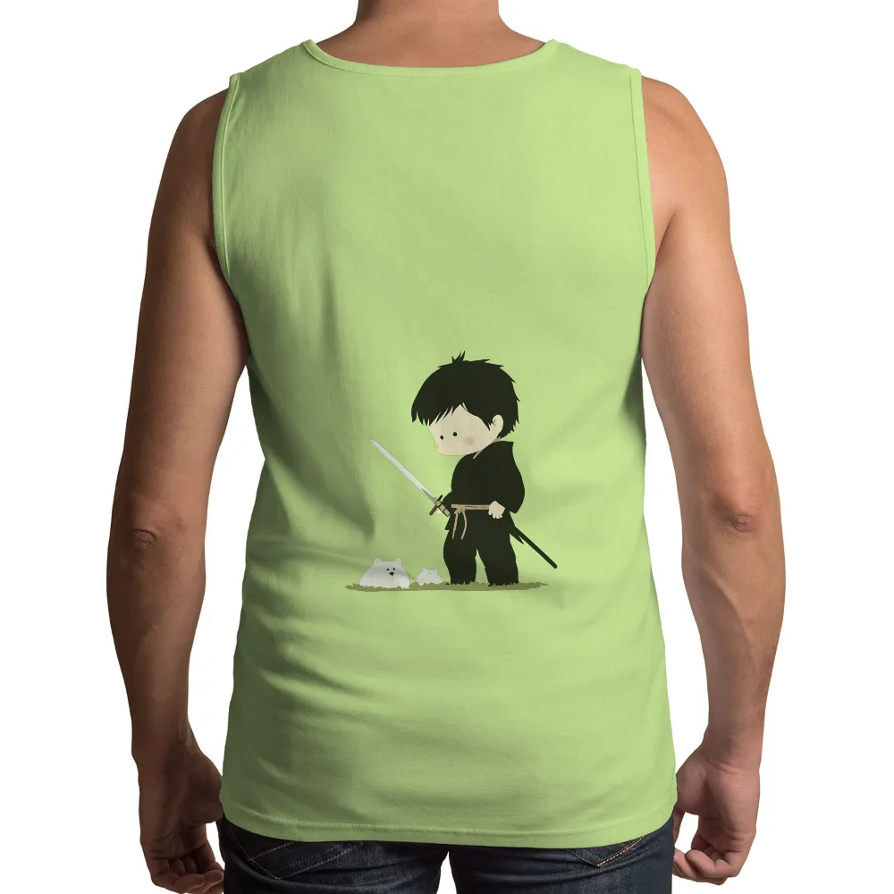 T-Shirts Pattern: Kaito the Ninja - Cute Anime Design|cute casual summer shirts