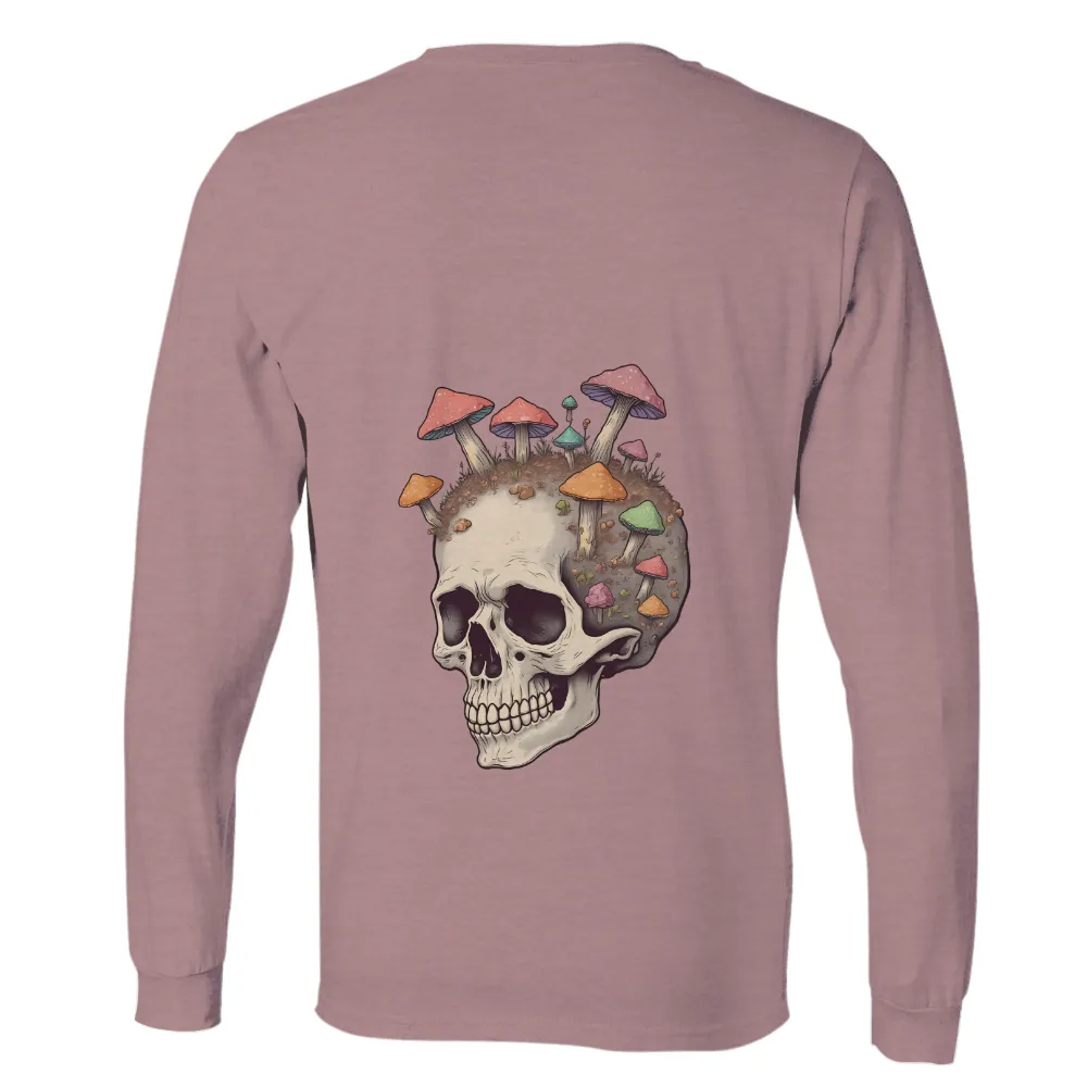 T-Shirts Custom: Skull with Vibrant Mushrooms - Artistic Designs|first responder ix xi shirt final fantasy