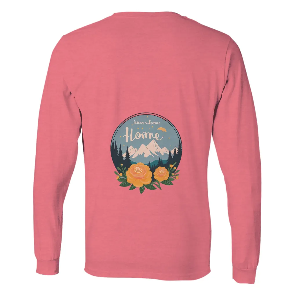 T-Shirts Custom: Home is Wherever - Mountains, Roses, and Serenity|inter miami home jersey 2021