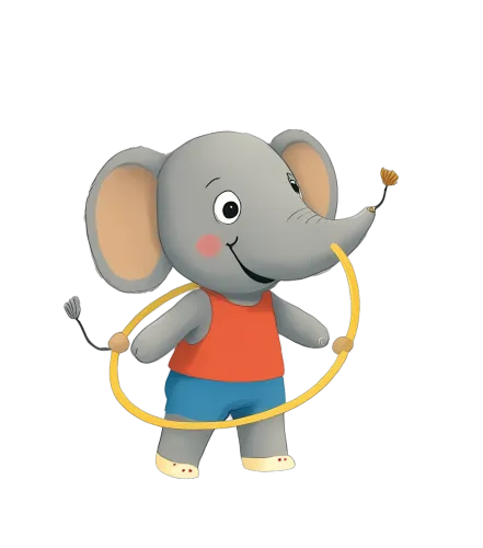 T-Shirt Printing: Ellie the Elephant's Hula Hoop Adventure