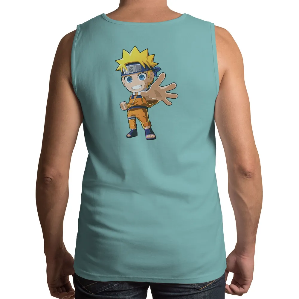 Tee Shirts Printed: Anime Ninja Spirit - Determination and Courage|ninja pants naruto