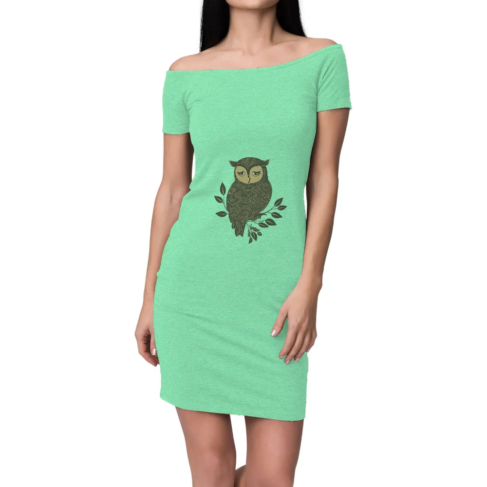 Custom Tee Shirts: Wise Owl Guardian of the Enchanted Forest|plus size sun protection swim shirts