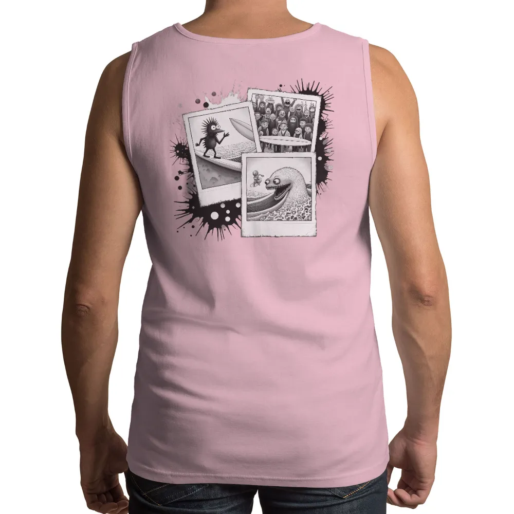 T-Shirt Printing: Quirky Bird Surfing Adventure|larry bird shooting shirt