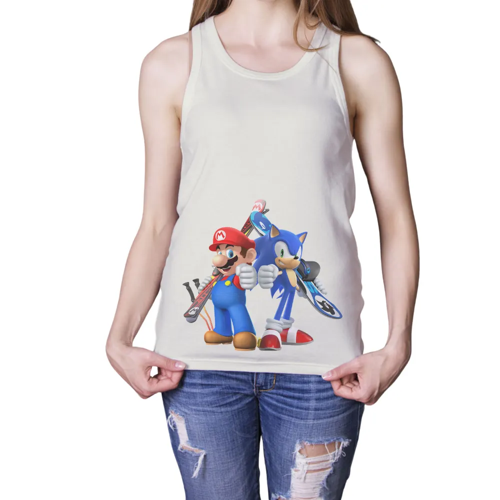 Mario and Sonic T-Shirts Pattern: Celebrating Sports and Friendship|silk sonic gold t shirt