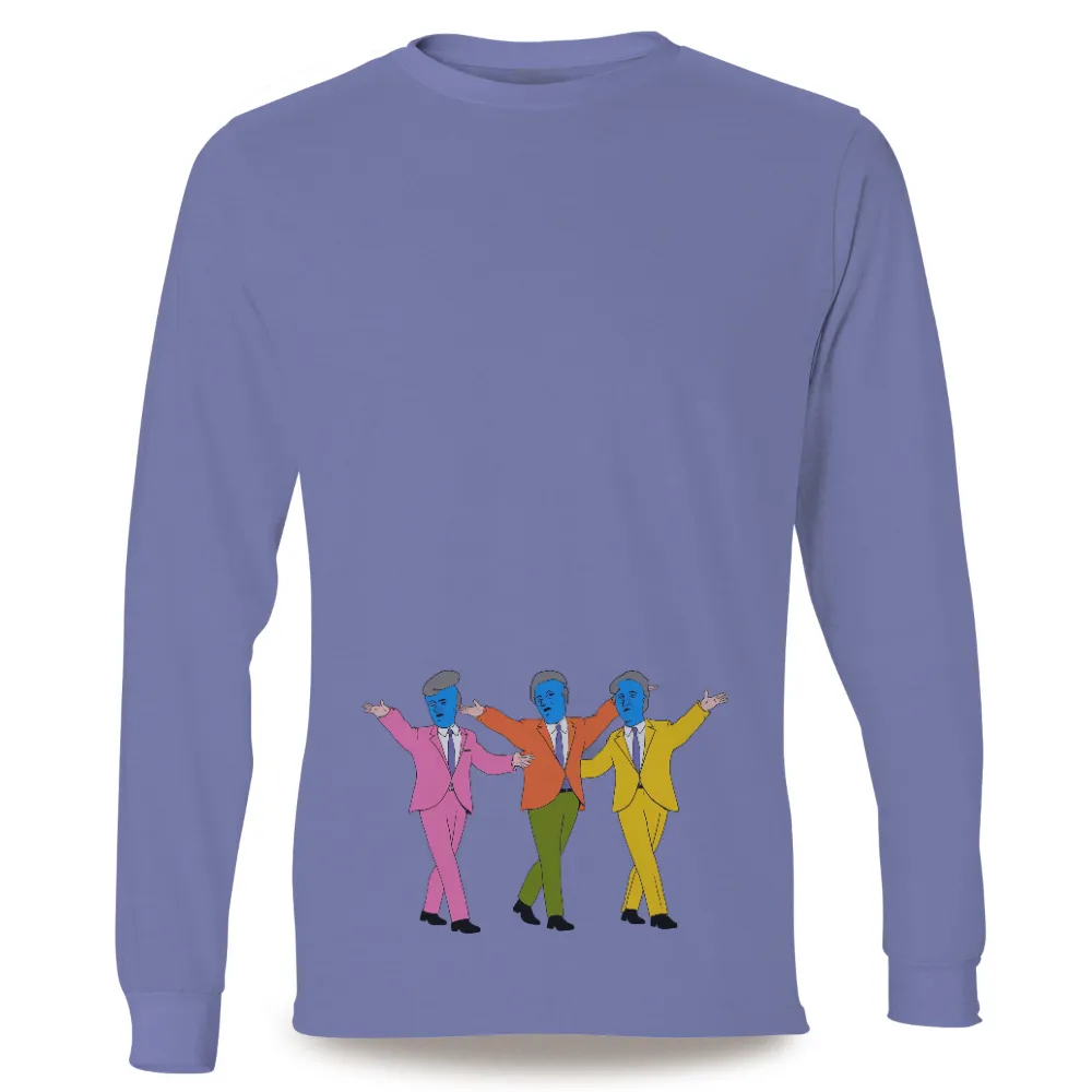 Customized Tee Shirts: Vibrant 1960s Style with Colorful Suits|vintage kung fu shirt