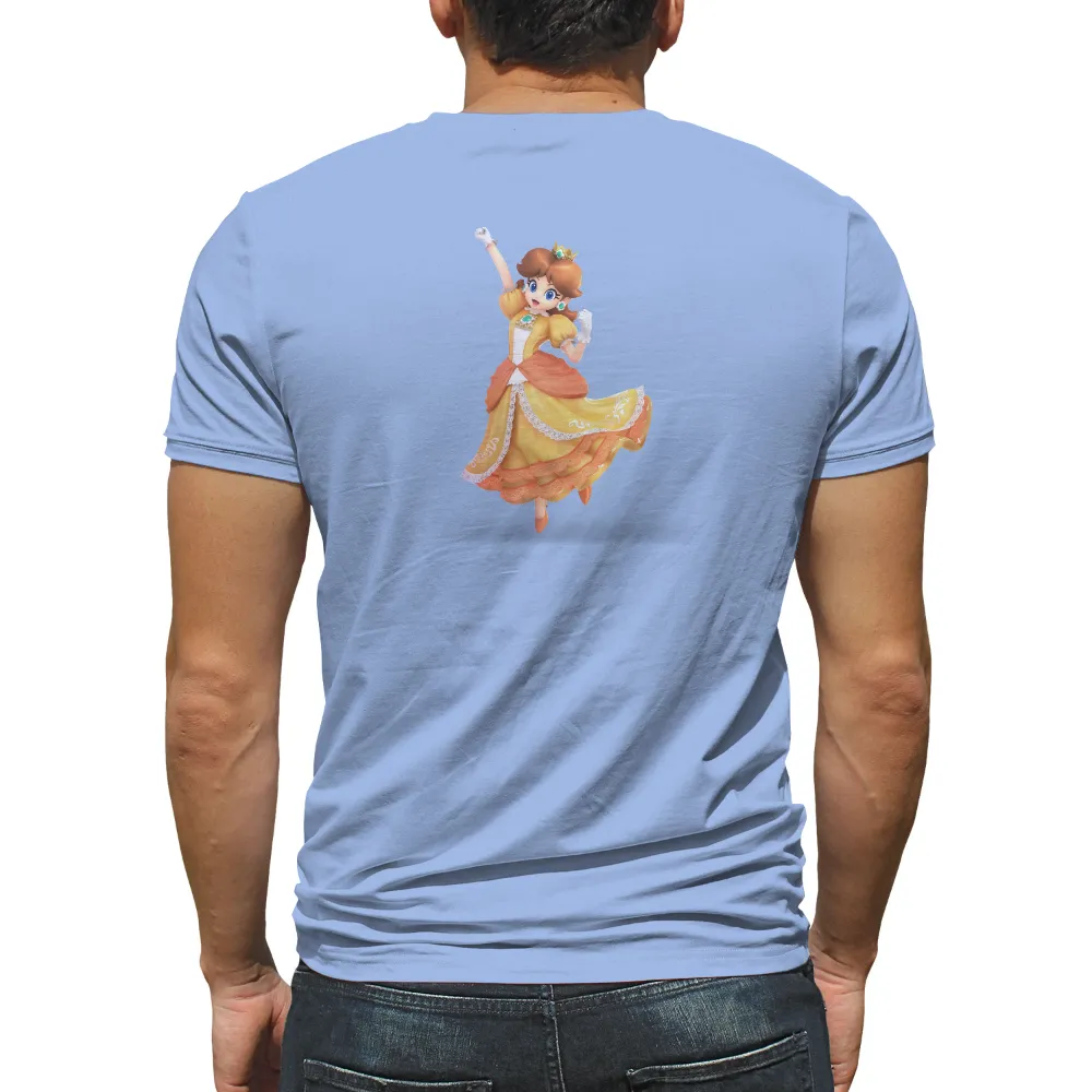 T-Shirts Pattern: Princess Daisy's Adventure - Gaming Inspired Design|adventure time dancing with monsters shirt