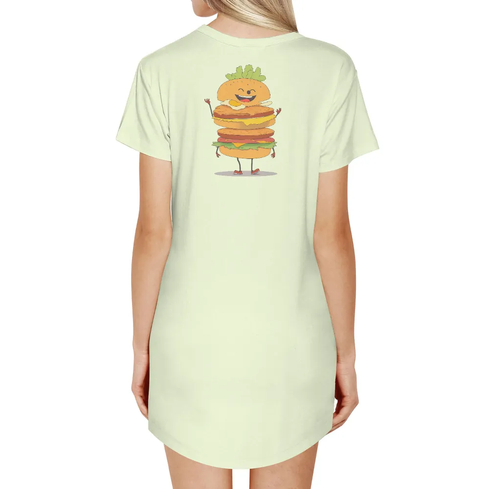 Graphic Tees: Benny the Burger - Whimsical Happiness|music art love happiness t shirt