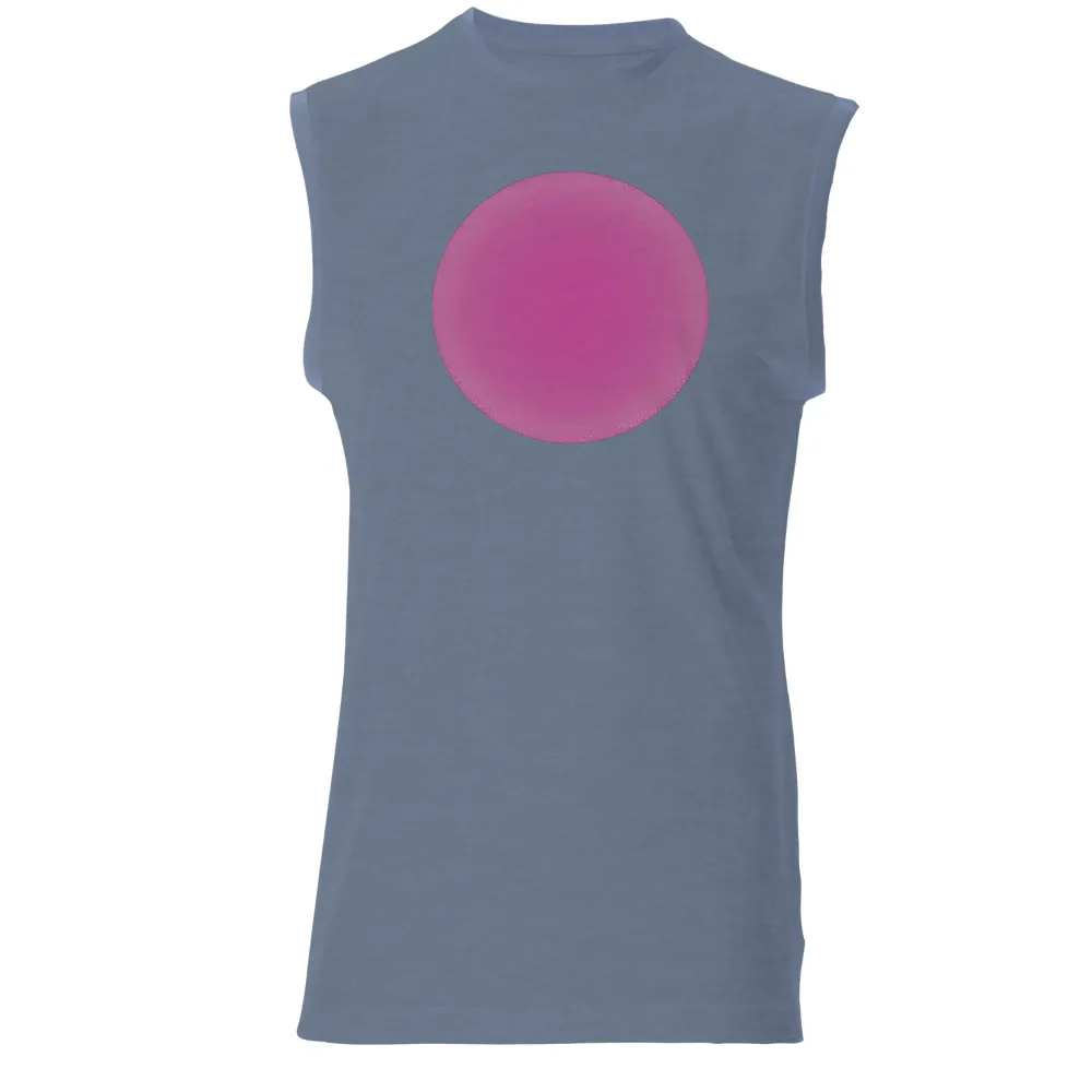 Minimalist Glowing Pink Circle: Modern Art Redefined|skeleton skateboarding shirt pink