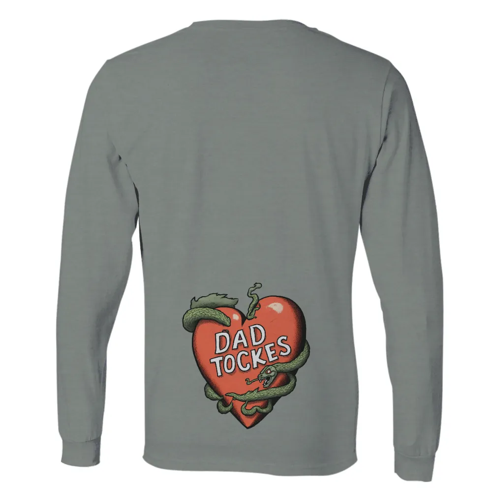 T-Shirts Pattern: Dad Tockes - A Symbol of Knowledge and Temptation| bright red apple