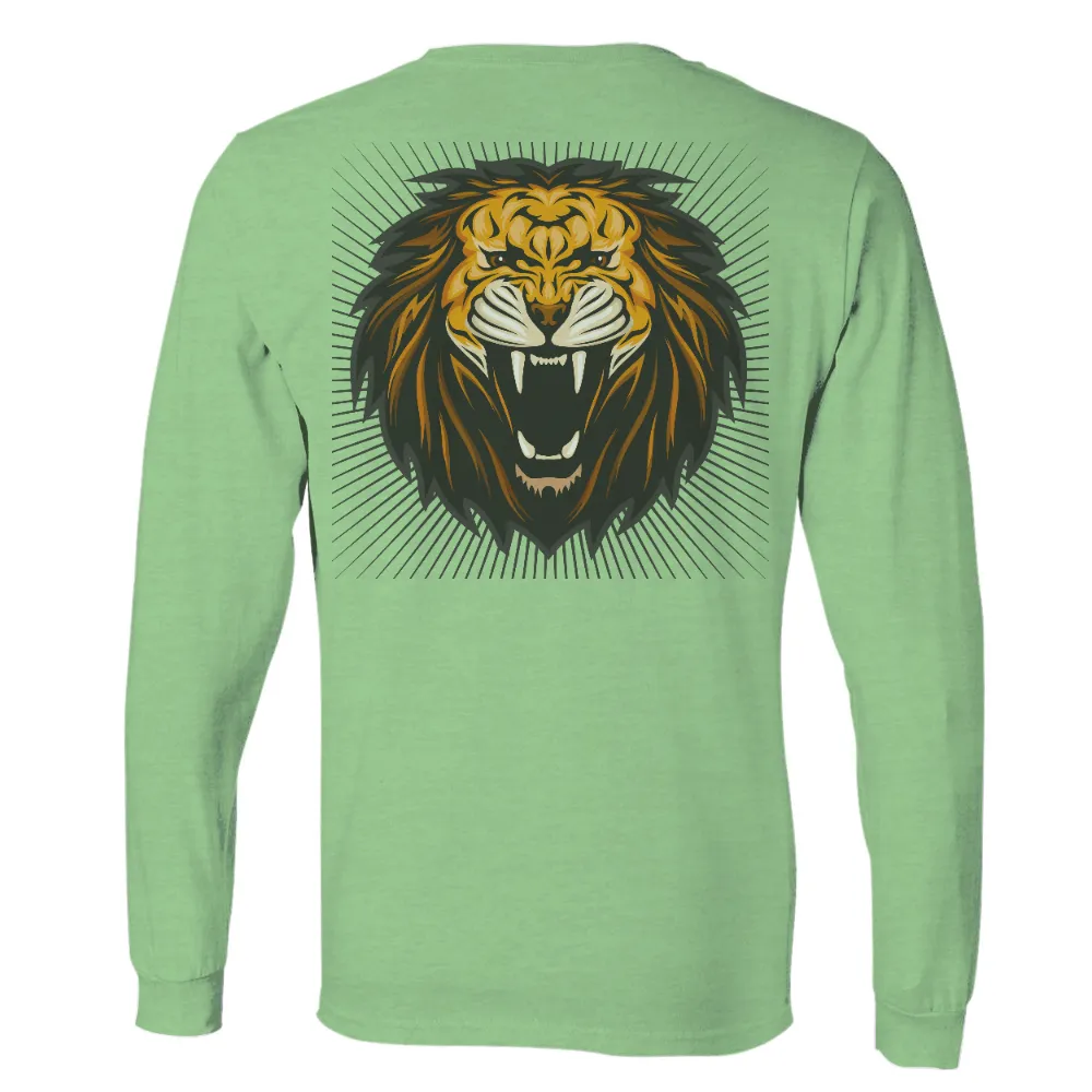 Customized Tee Shirts: Roaring Lion - Strength and Courage|owen power