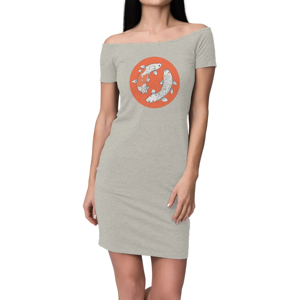 Customized Tee Shirts: Koi Fish - Symbol of Tranquility and Balance| Symbol of tranquility and balance